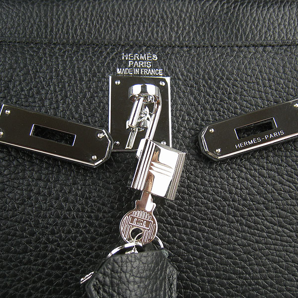 7A Replica Hermes Kelly 32cm Togo Leather Bag Black 6108 - Click Image to Close